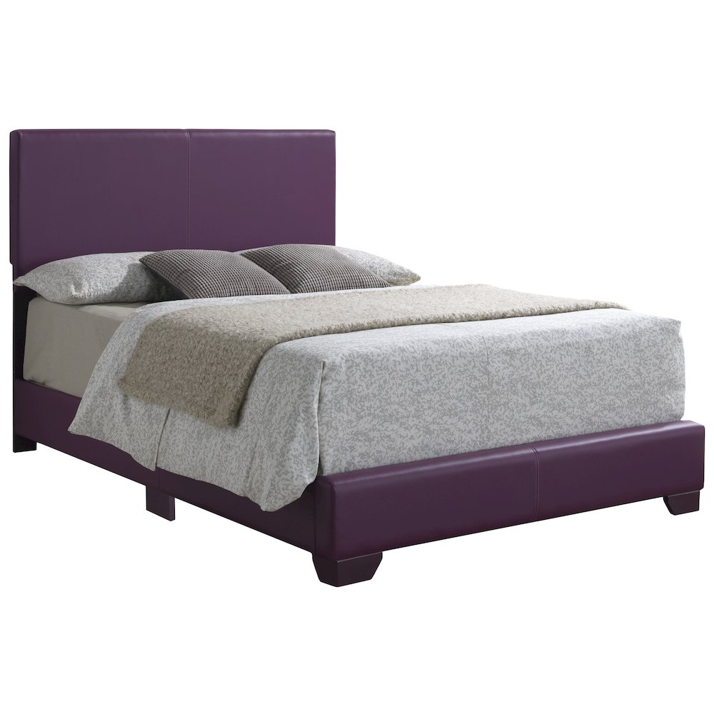 Glory Furniture Aaron Full Bed in Purple Color. Picture 1