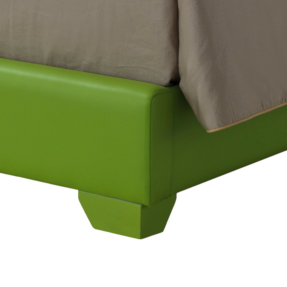 Aaron Queen Bed, Green. Picture 4