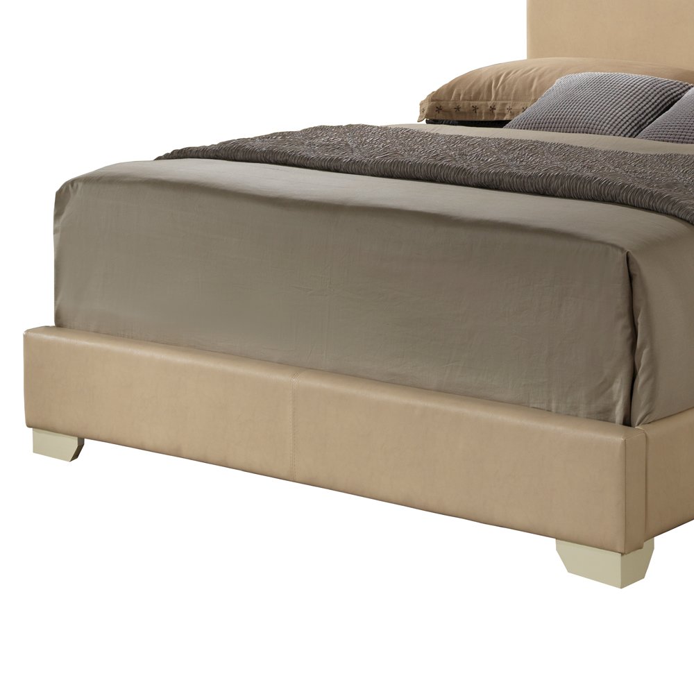 Glory Furniture Aaron Queen Bed in Beige Color. Picture 4