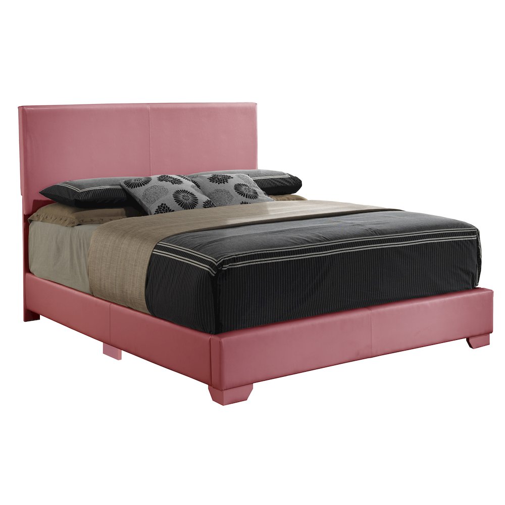 Glory Furniture Aaron Full Bed in Pink Color. Picture 1