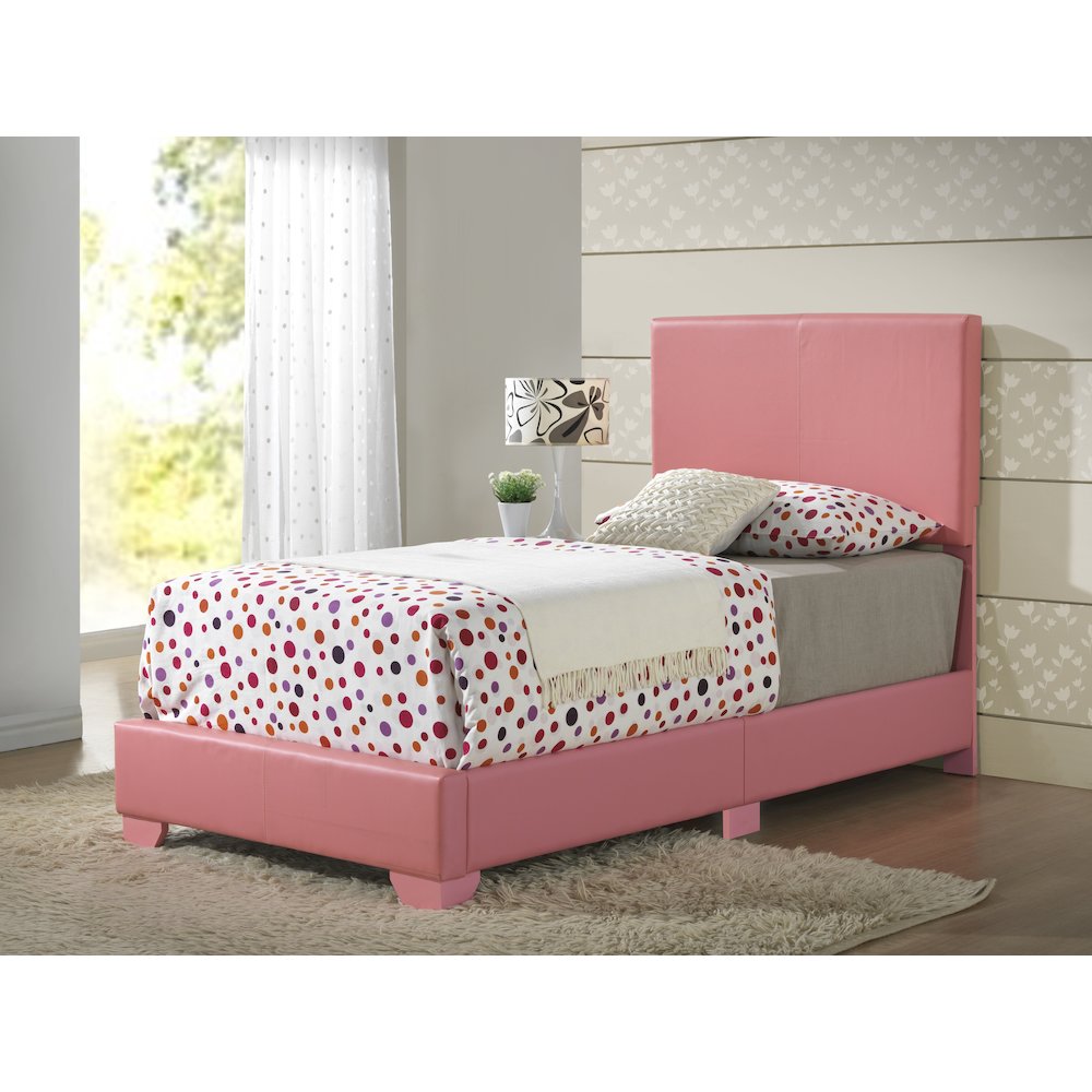 Glory Furniture Aaron Twin Bed in Pink Color. Picture 6