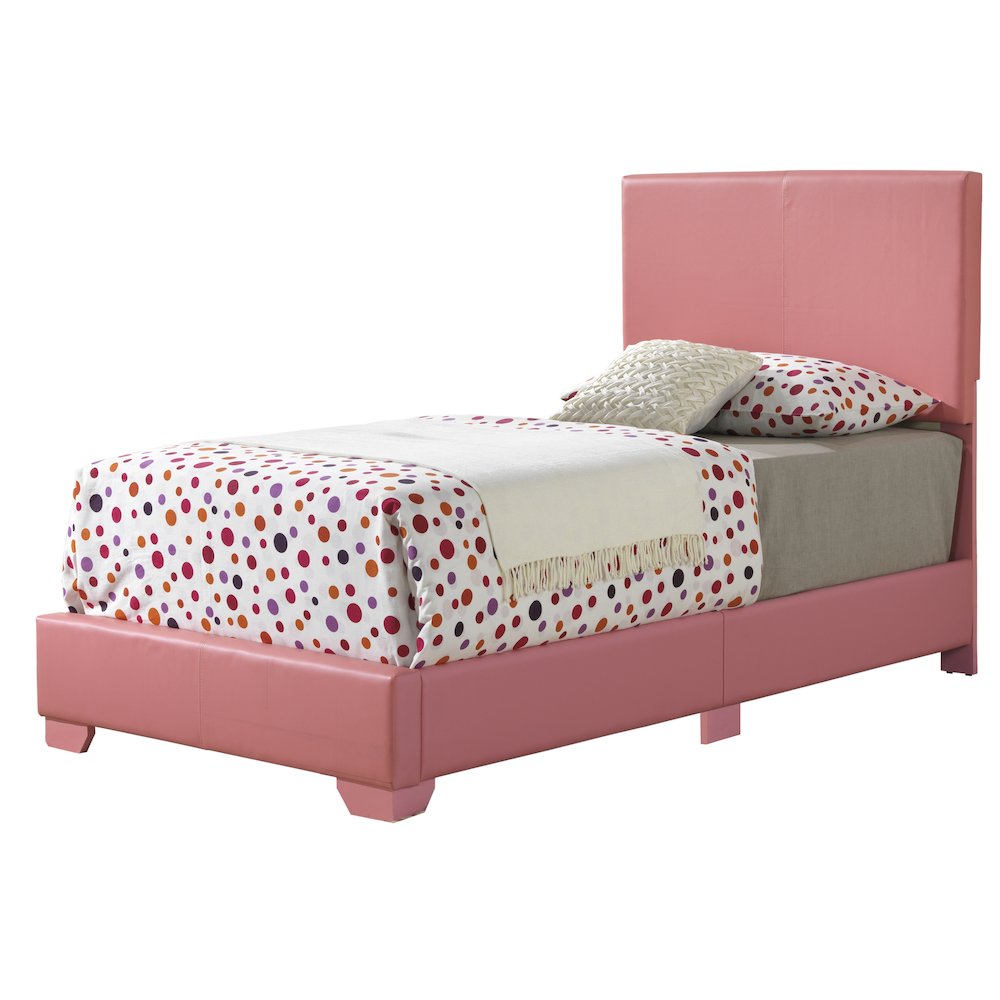 Glory Furniture Aaron Twin Bed in Pink Color. Picture 1