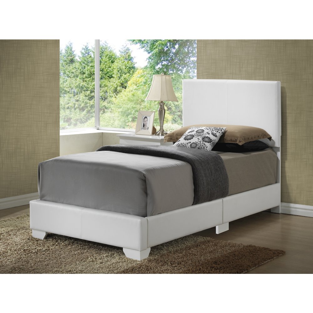 Glory Furniture Aaron Twin Bed in White Color. Picture 8
