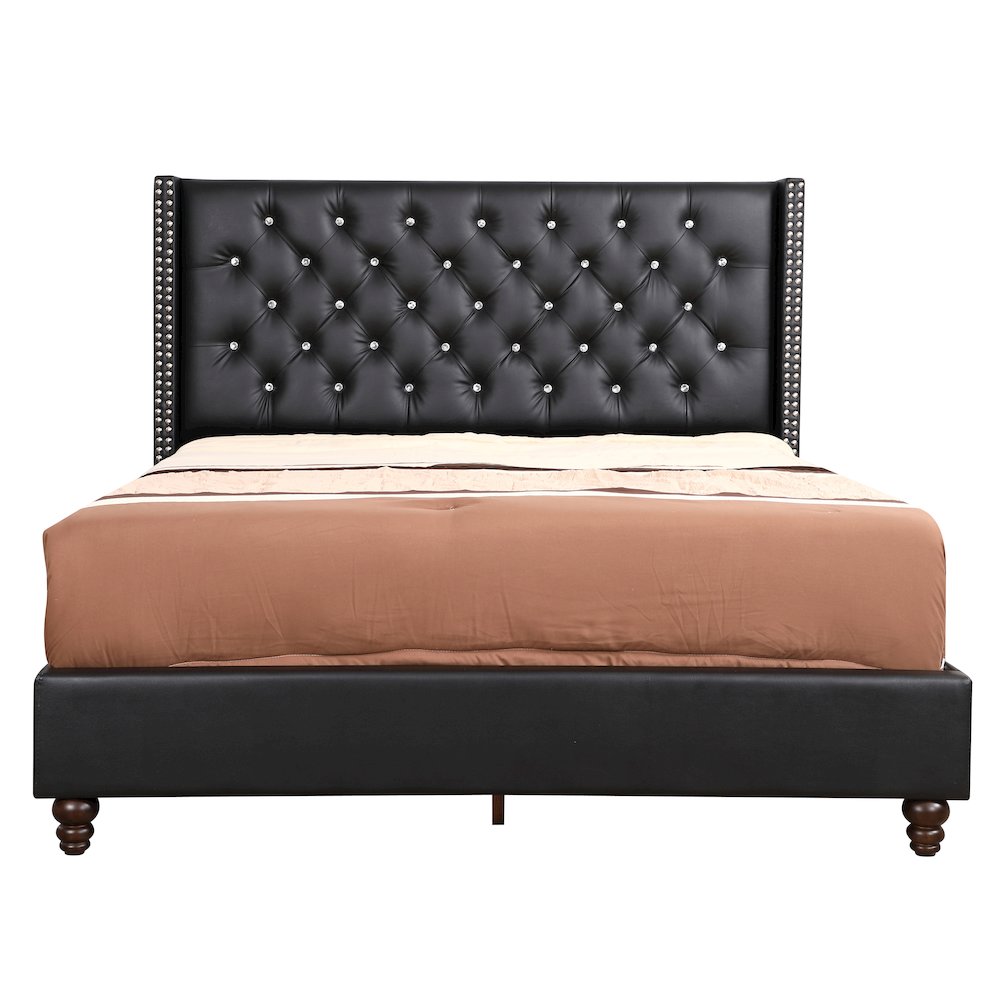 Glory Furniture Julie Queen Bed in Black Color. Picture 2