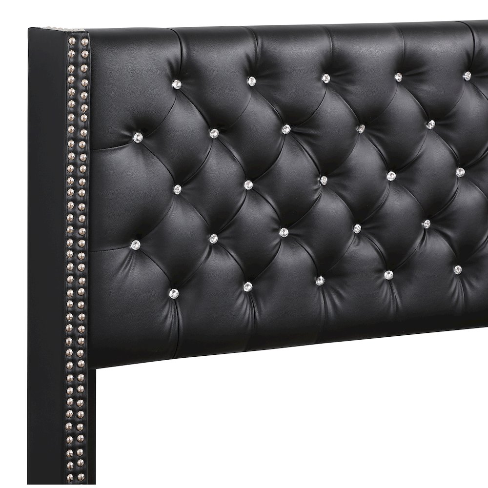 Glory Furniture Julie Queen Bed in Black Color. Picture 4