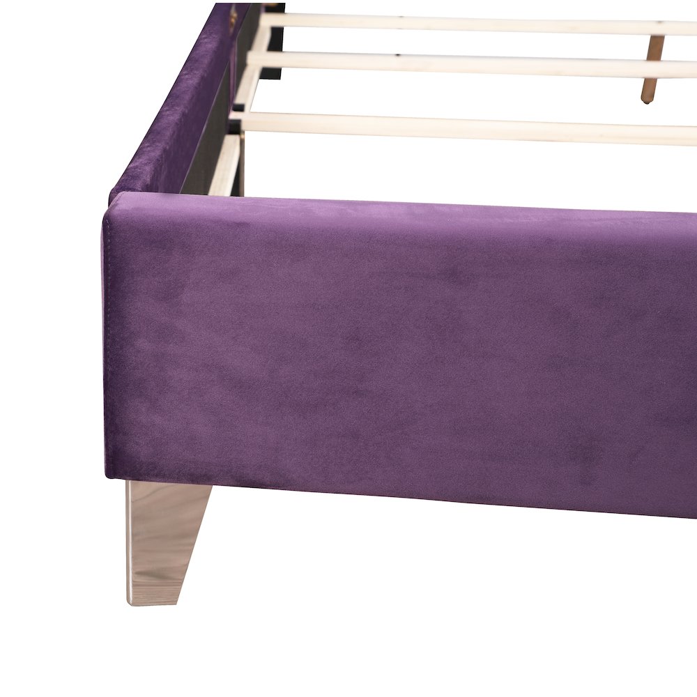 Glory Furniture Julie Queen Bed in Purple Color. Picture 6