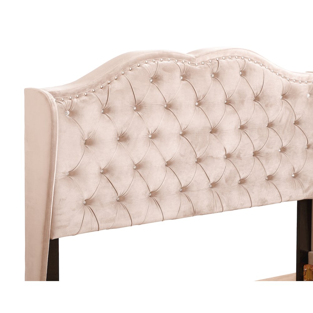 Glory Furniture Joy Full Bed in Beige Color. Picture 4