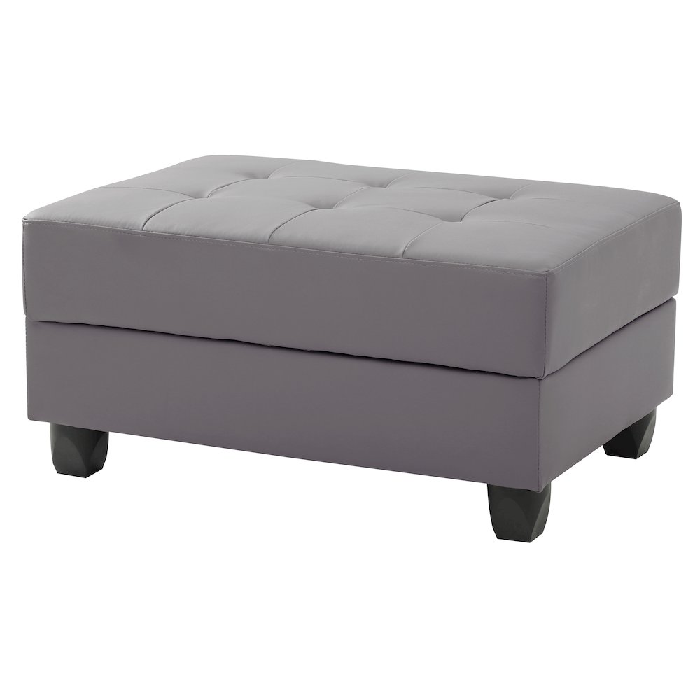 Glory Furniture Nyla Ottoman in Gray Color. Picture 1