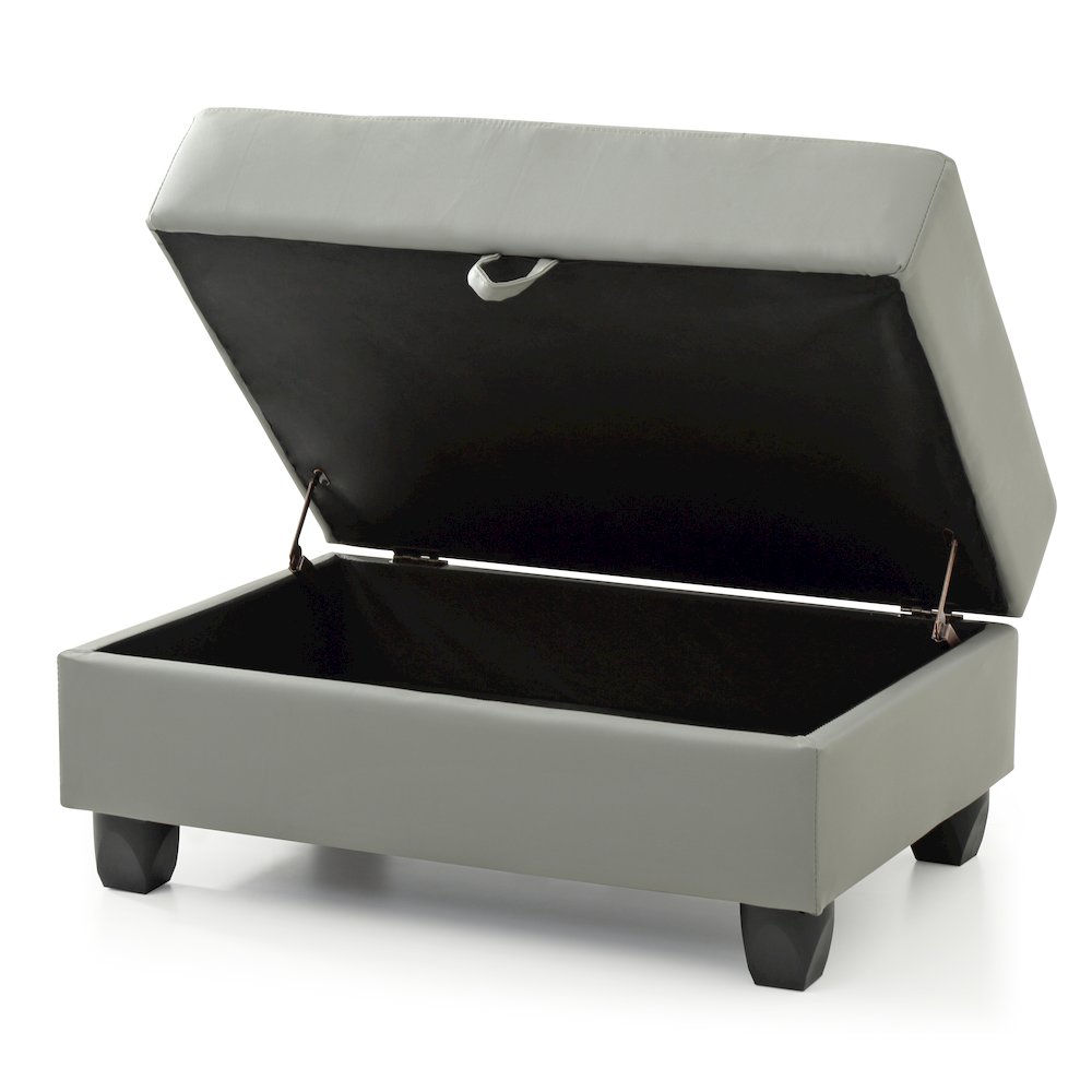 Glory Furniture Nyla Ottoman in Gray Color. Picture 5