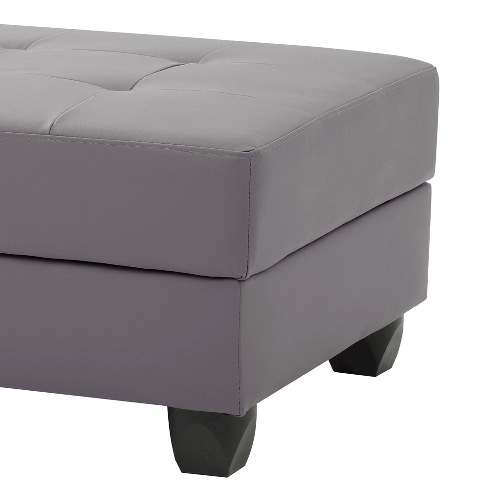 Glory Furniture Nyla Ottoman in Gray Color. Picture 6