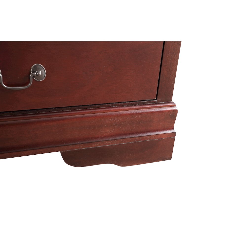 Glory Furniture LouisPhillipe Dresser in Cherry Color. Picture 6