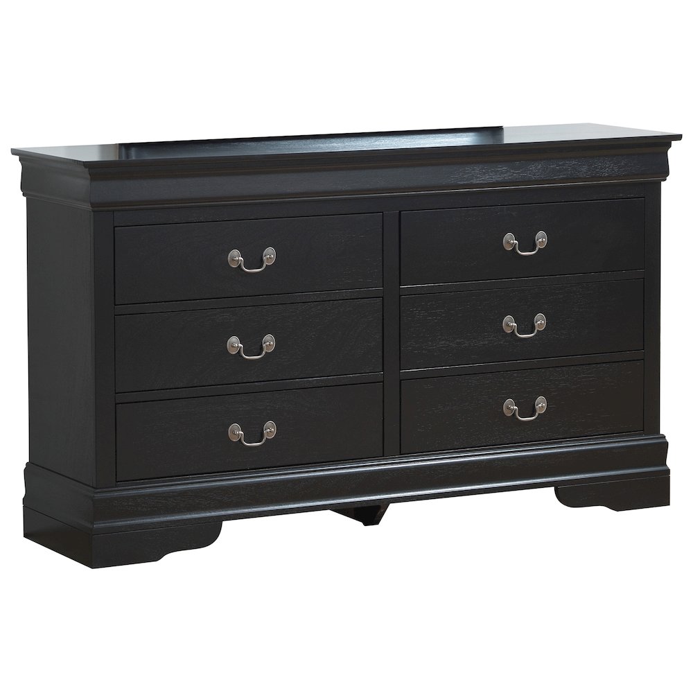 Glory Furniture Lewis   Dresser, Black. Picture 1