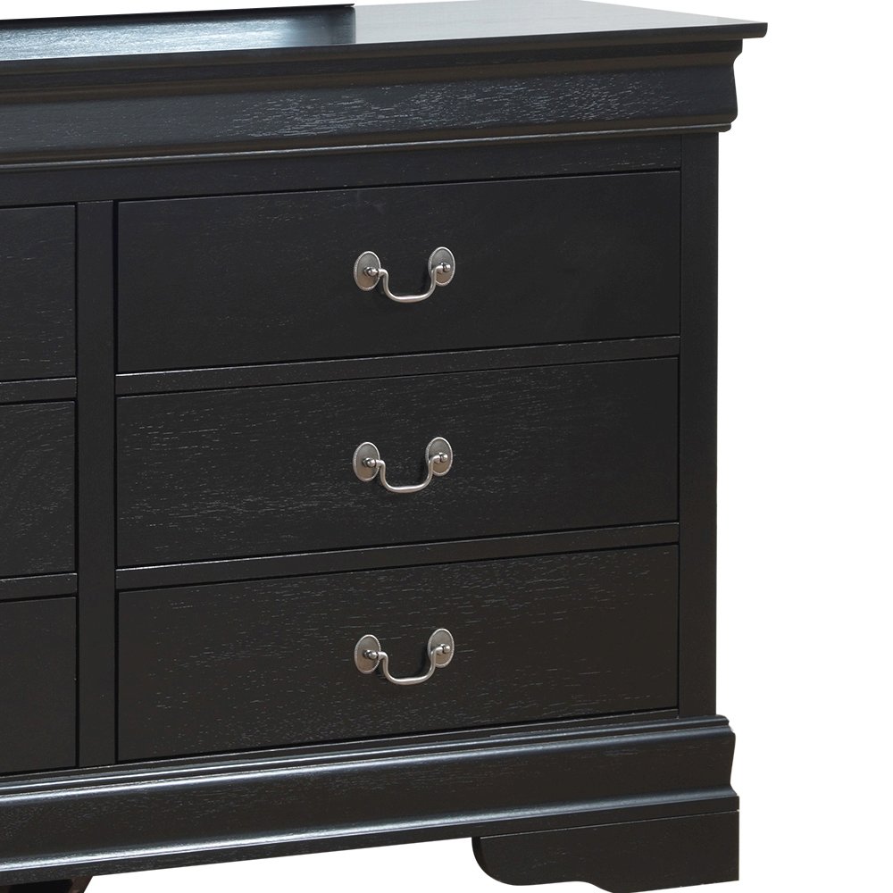 Glory Furniture Lewis   Dresser, Black. Picture 6