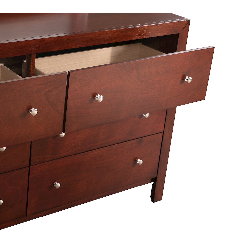 Glory Furniture Burlington Dresser in Cherry Color. Picture 3