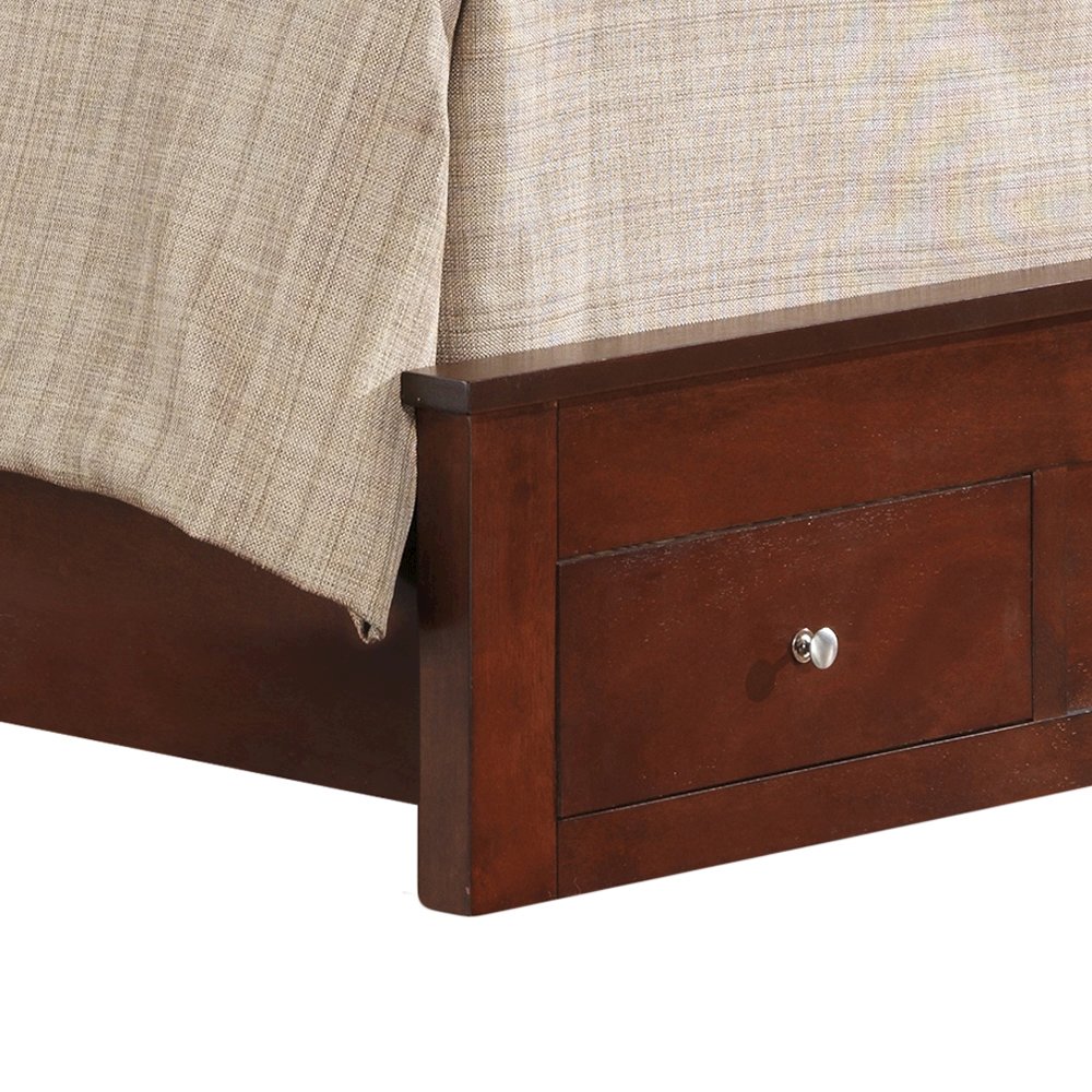 Glory Furniture Burlington Twin Storage Bed in Cherry Color. Picture 6