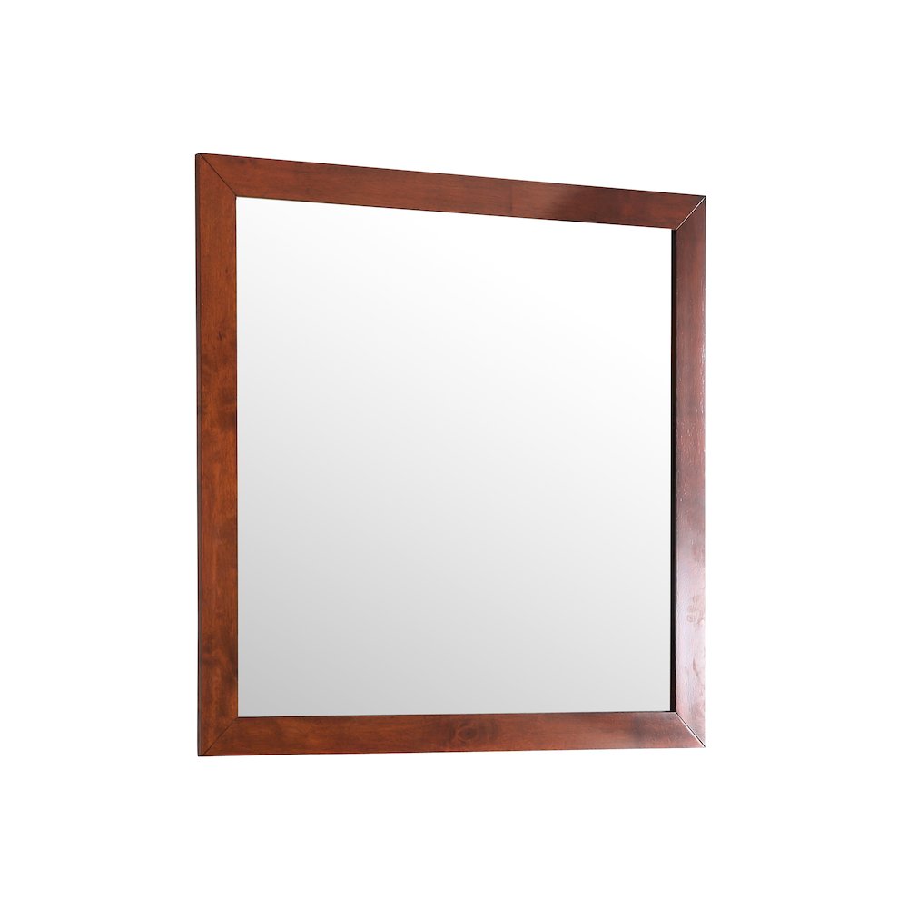Glory Furniture Burlington Mirror in Cherry Color. Picture 1