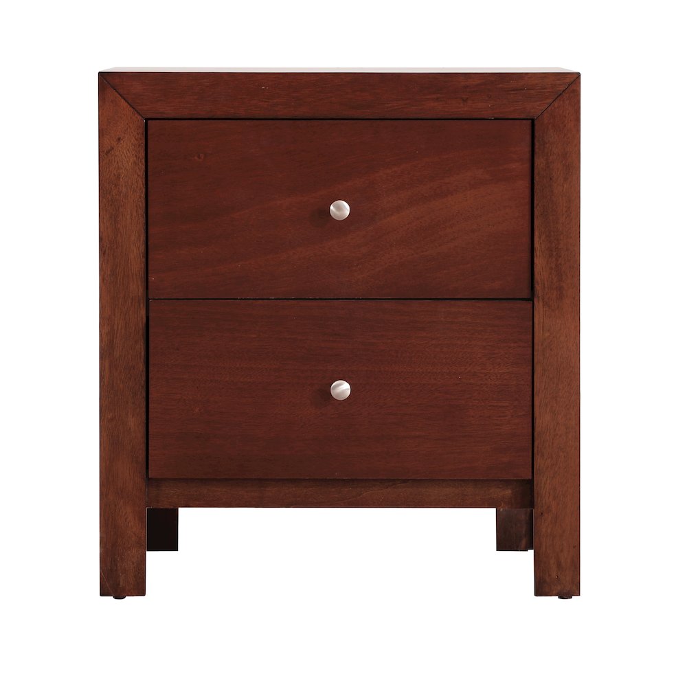 Glory Furniture Burlington Night Stand in Cherry Color. Picture 2
