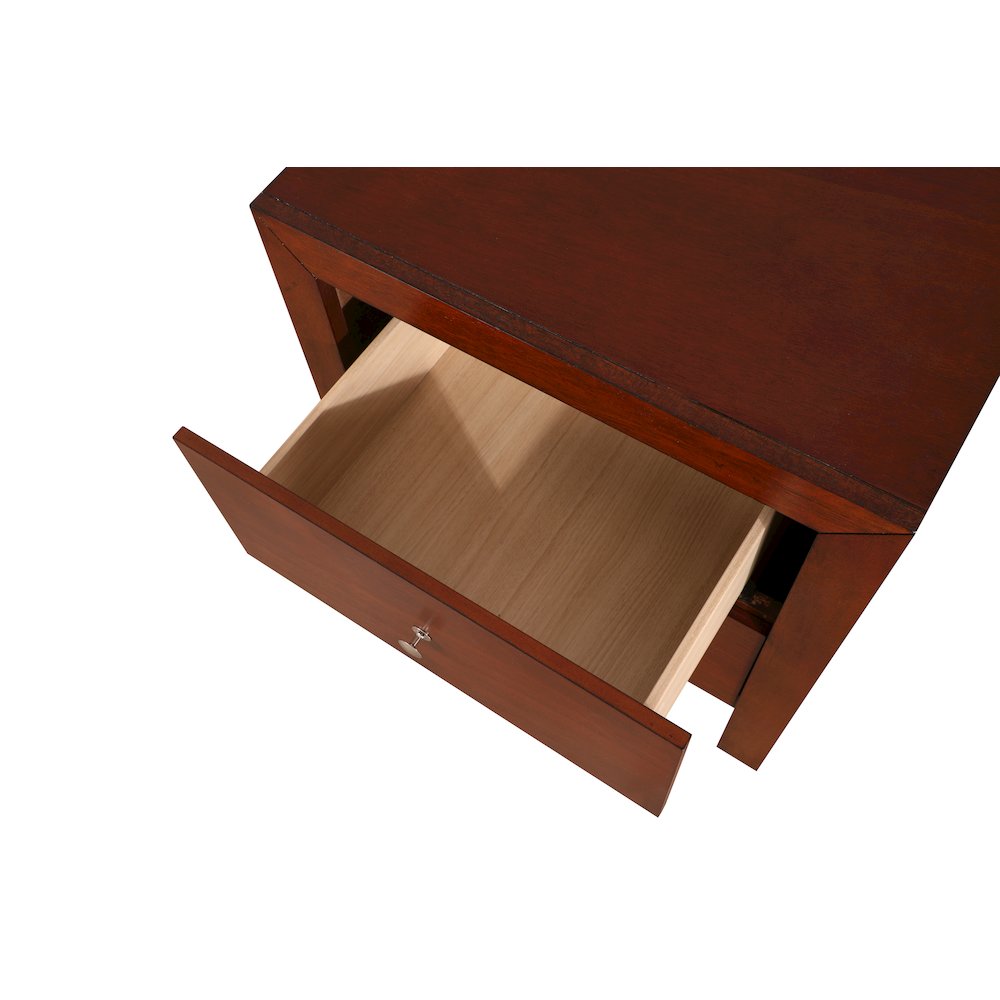 Glory Furniture Burlington Night Stand in Cherry Color. Picture 3