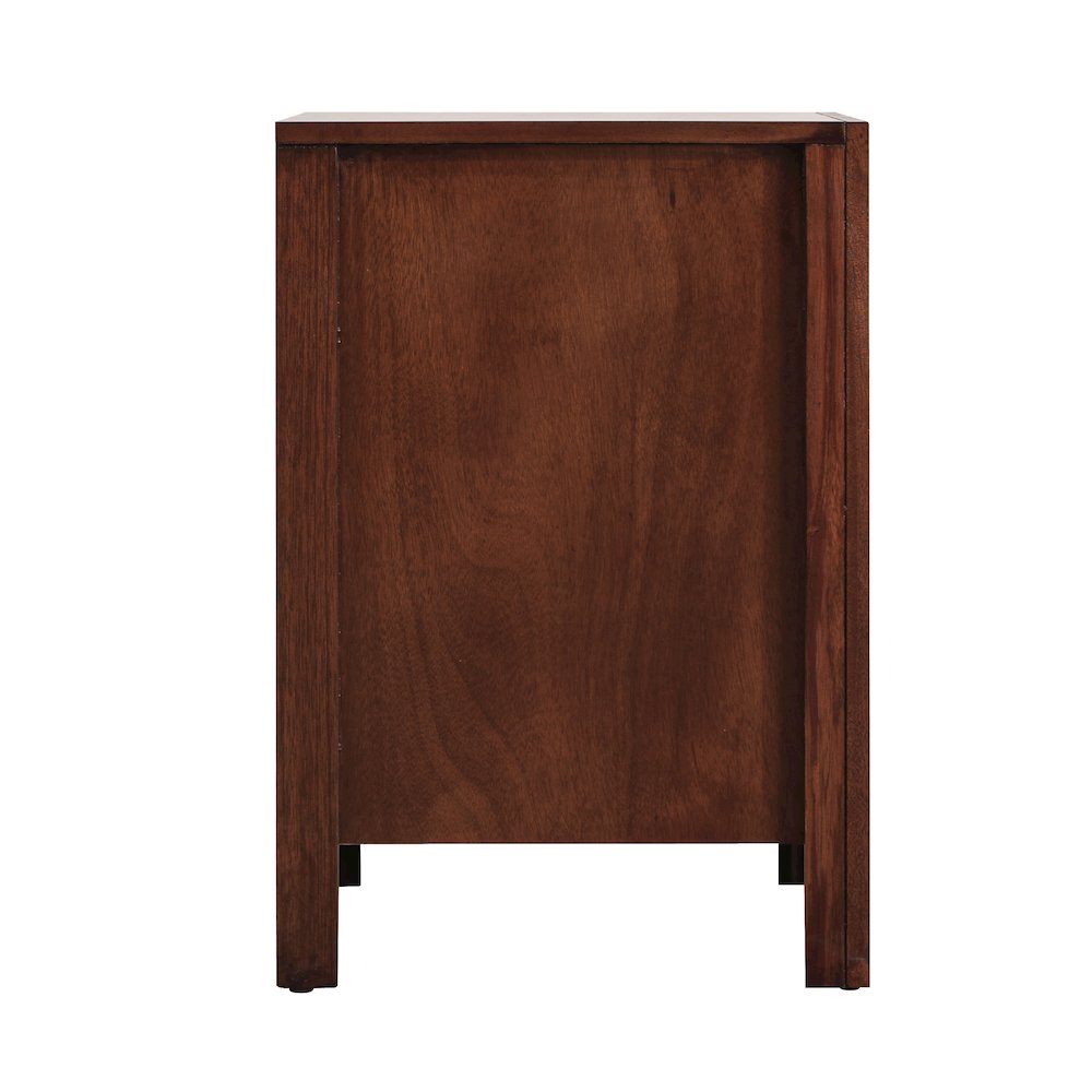 Glory Furniture Burlington Night Stand in Cherry Color. Picture 5