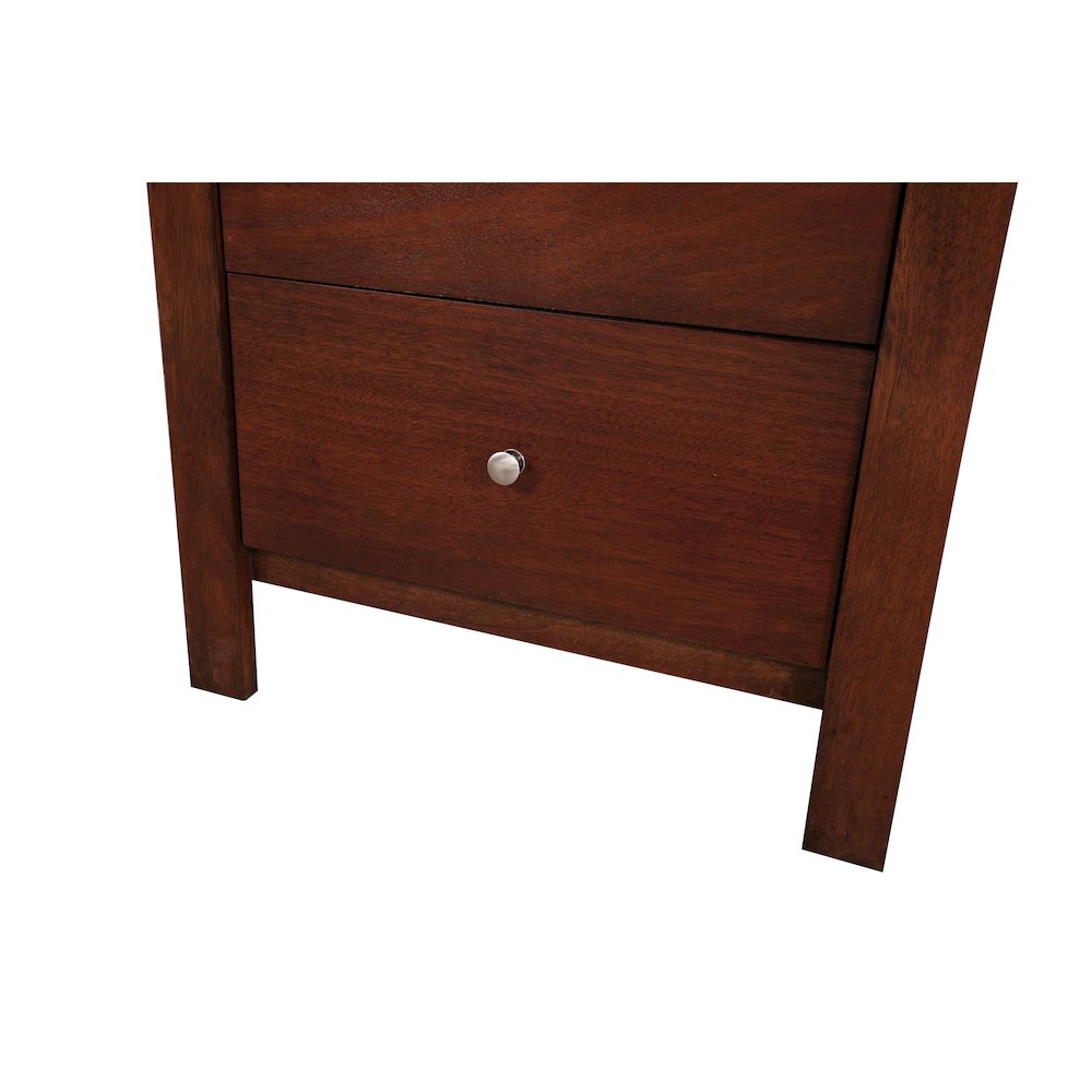 Glory Furniture Burlington Night Stand in Cherry Color. Picture 6