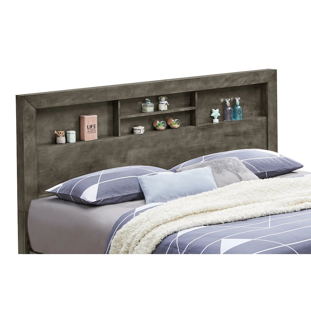 Glory Furniture Burlington Queen Bed in Gray Color. Picture 6
