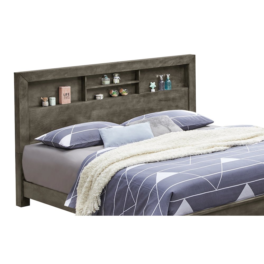 Glory Furniture Burlington Queen Bed in Gray Color. Picture 5