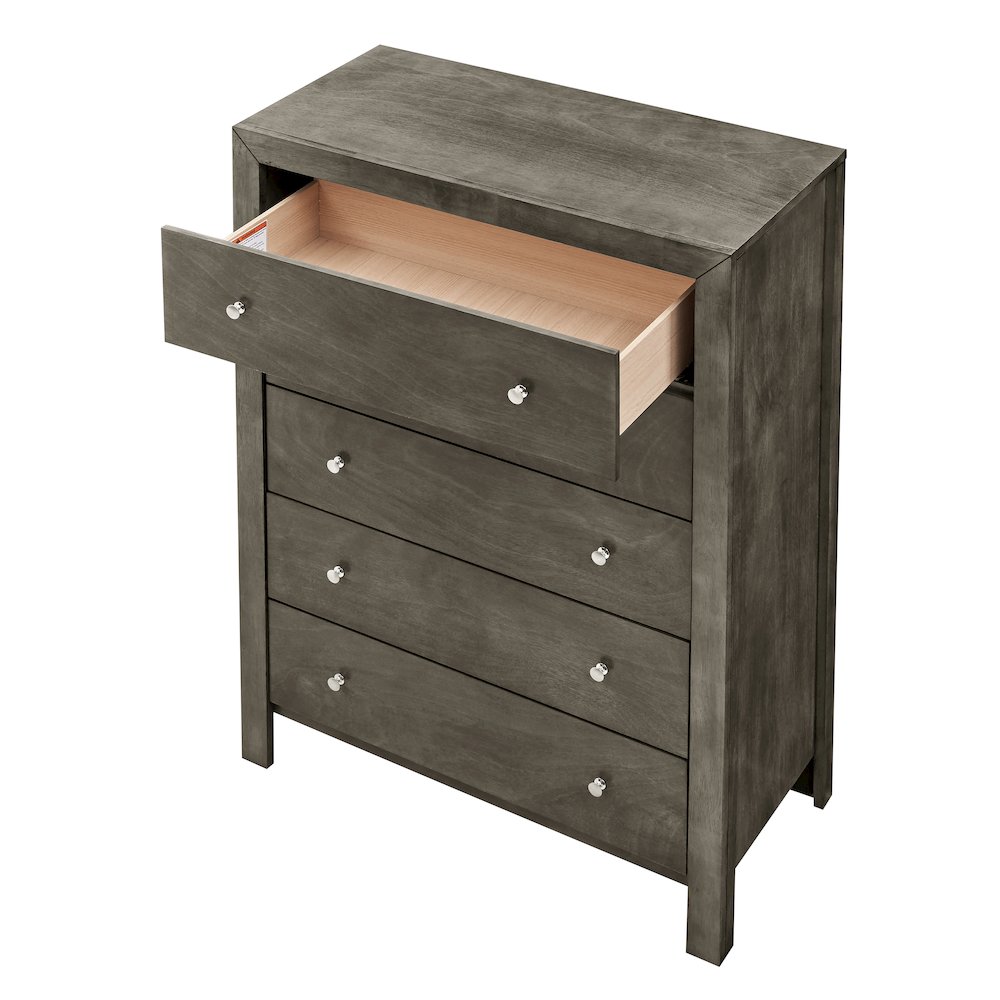 Glory Furniture Burlington Chest in Gray Color. Picture 4