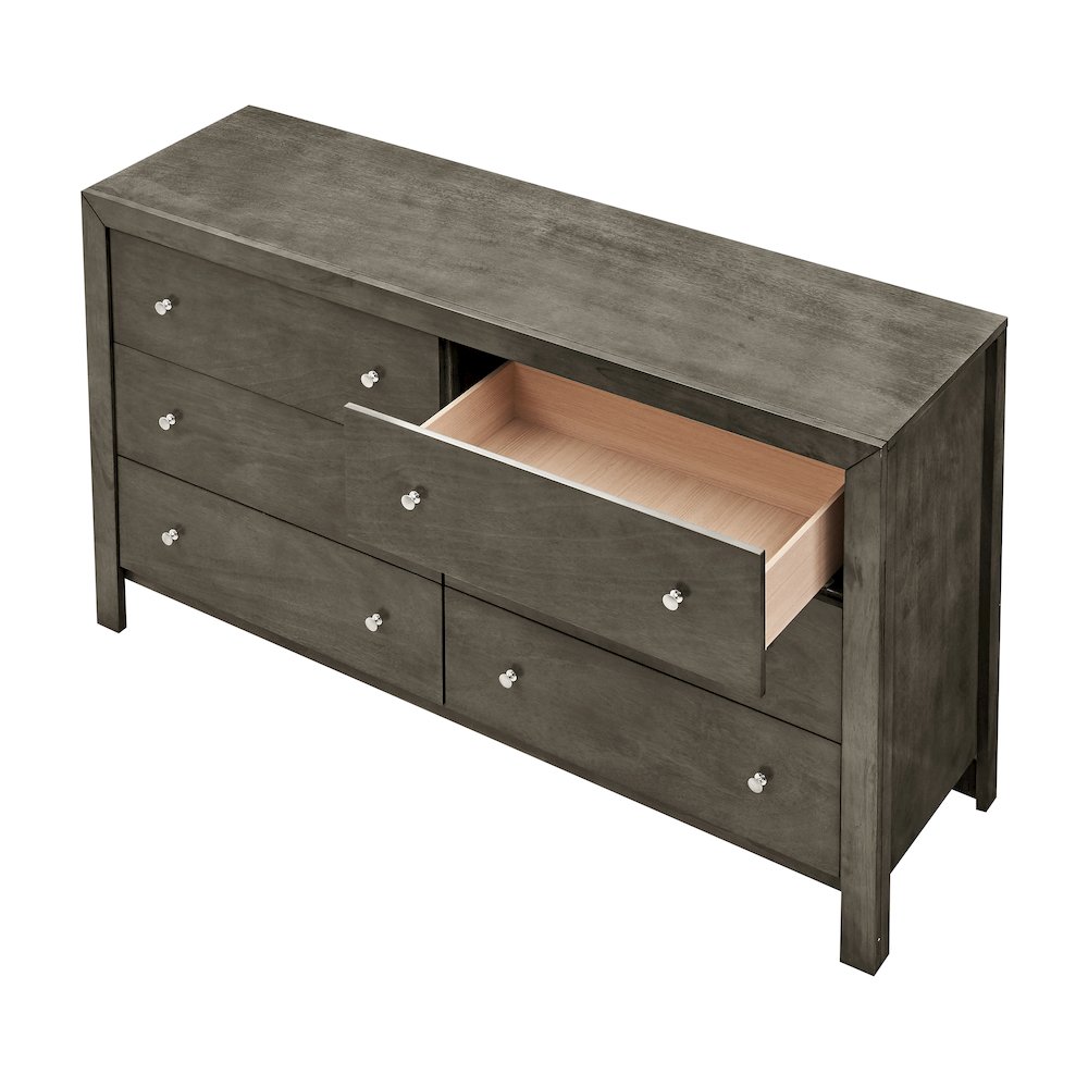 Glory Furniture Burlington Dresser in Gray Color. Picture 3