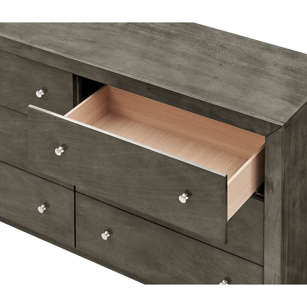 Glory Furniture Burlington Dresser in Gray Color. Picture 6