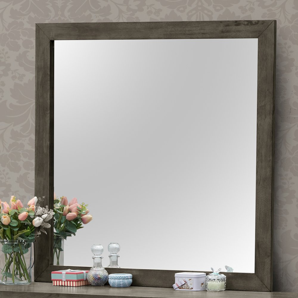 Glory Furniture Burlington Mirror in Gray Color. Picture 3