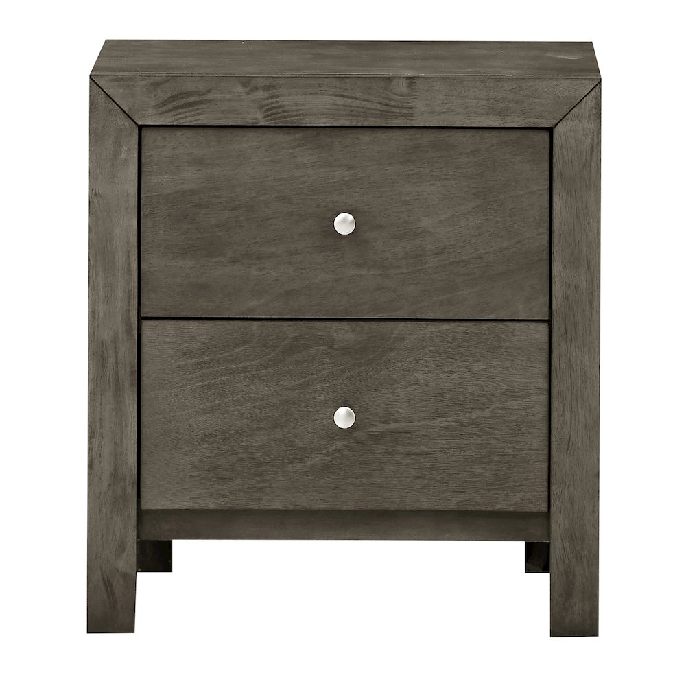 Glory Furniture Burlington Night Stand in Gray Color. Picture 2