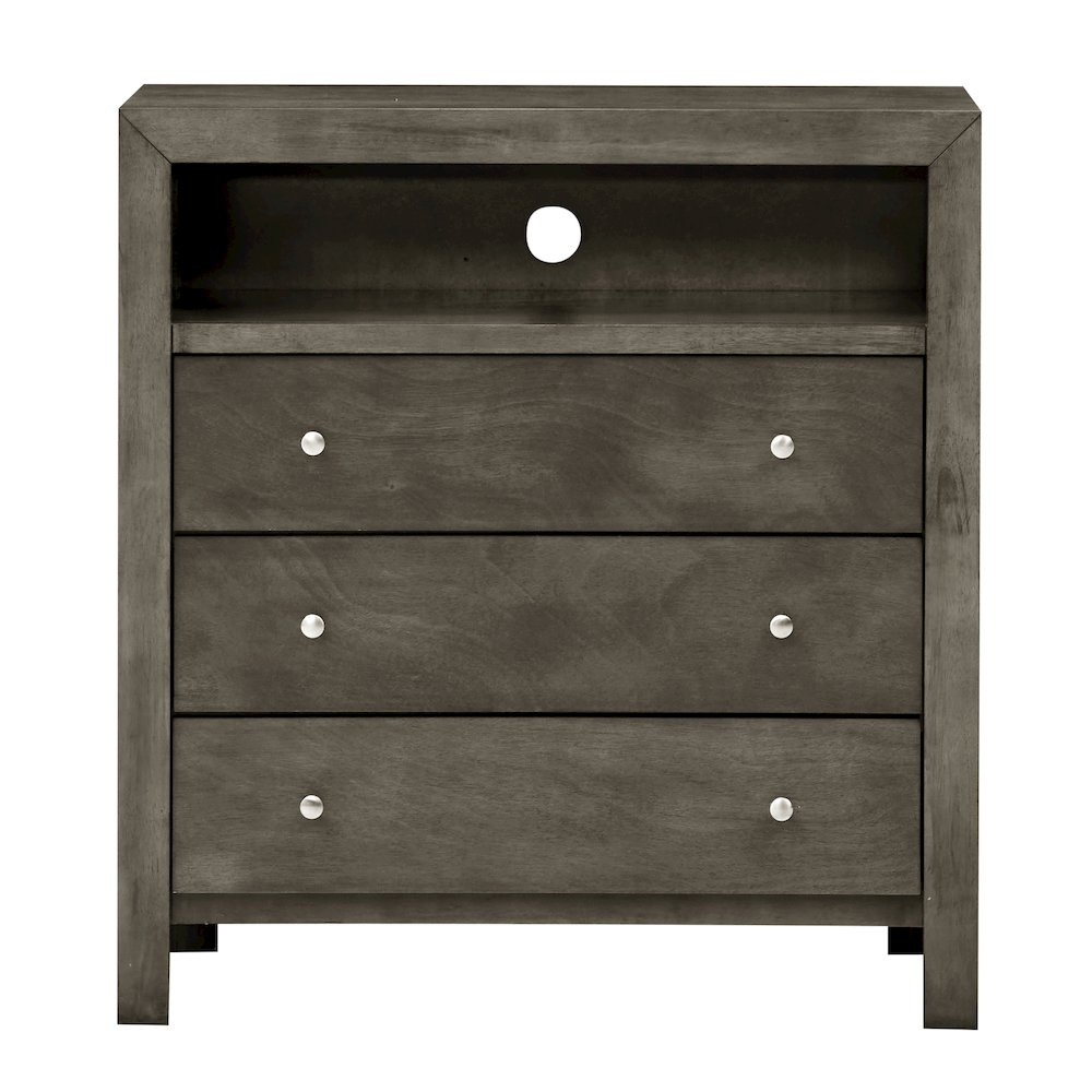 Glory Furniture Burlington Media Chest in Gray Color. Picture 2