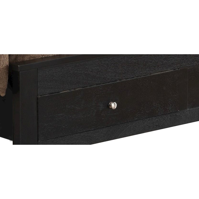 Glory Furniture Burlington Twin Storage Bed in Black Color. Picture 4