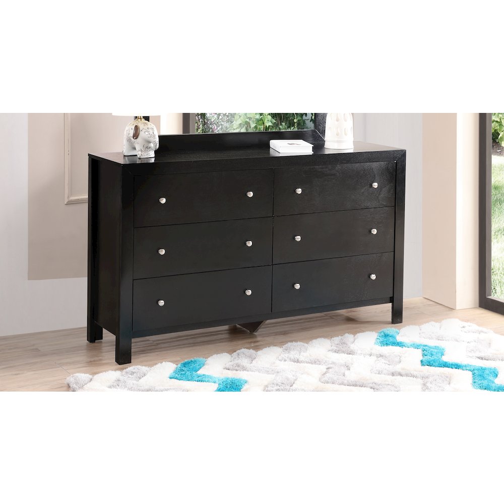 Glory Furniture Burlington Dresser in Black Color. Picture 2