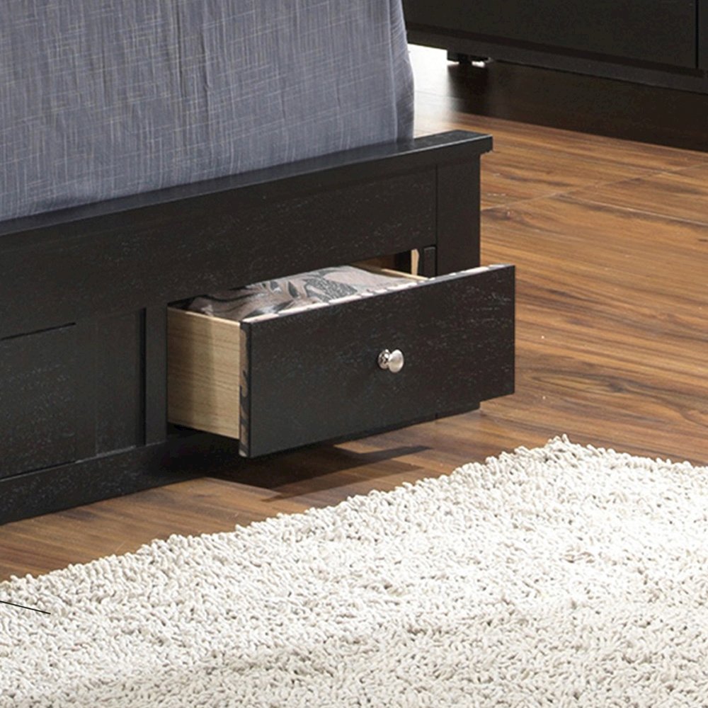 Glory Furniture Burlington Twin Storage Bed in Black Color. Picture 2