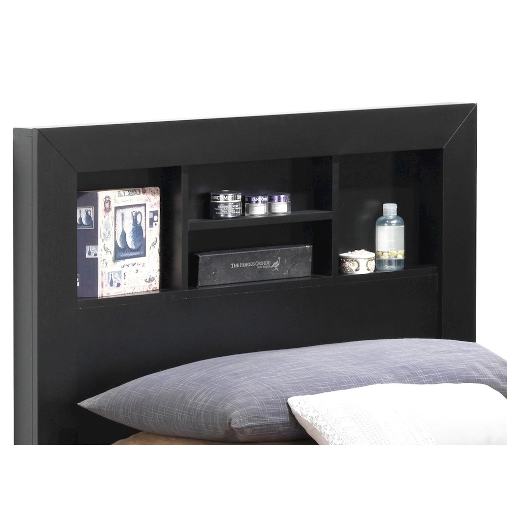 Glory Furniture Burlington Twin Storage Bed in Black Color. Picture 3