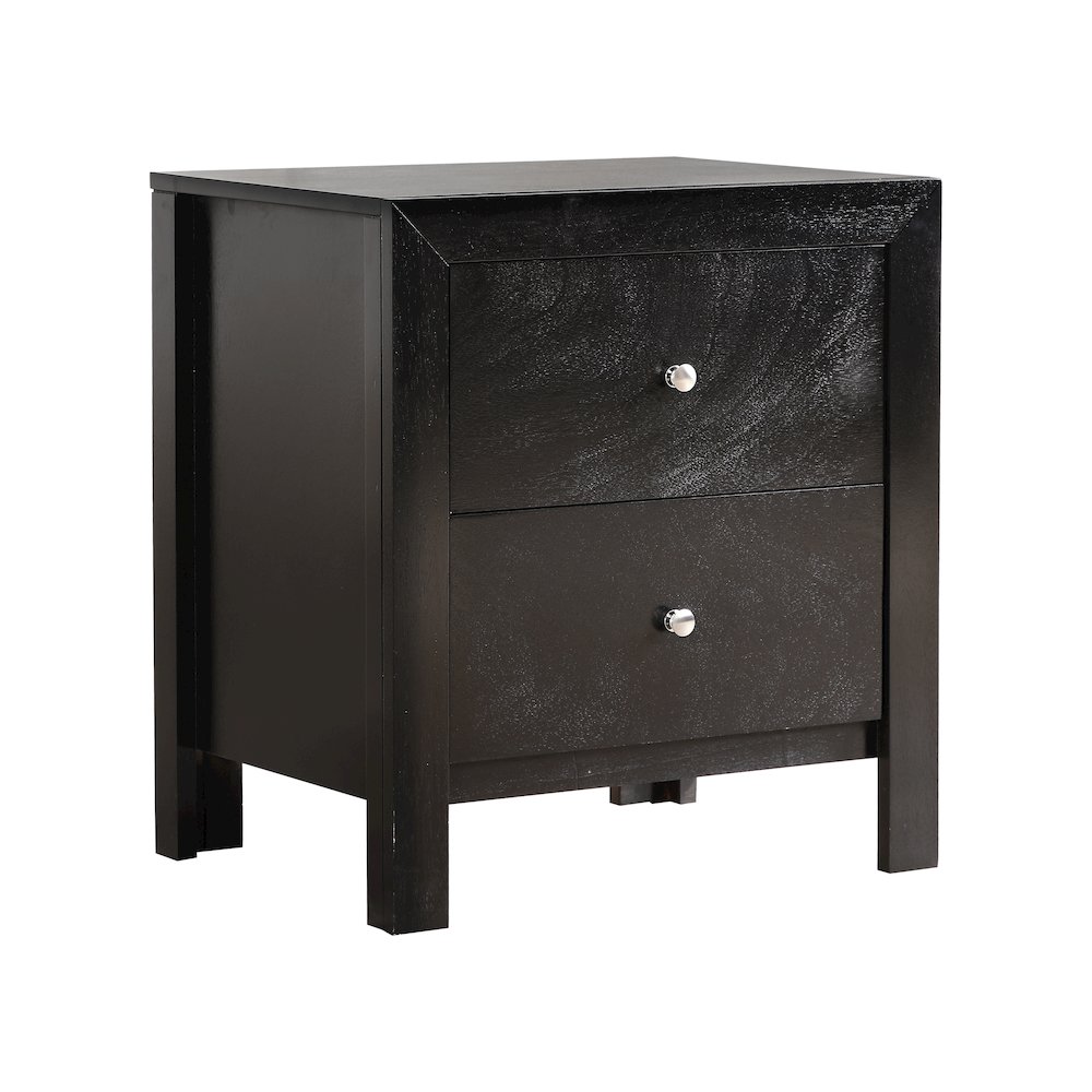 Glory Furniture Burlington Night Stand in Black Color. Picture 1