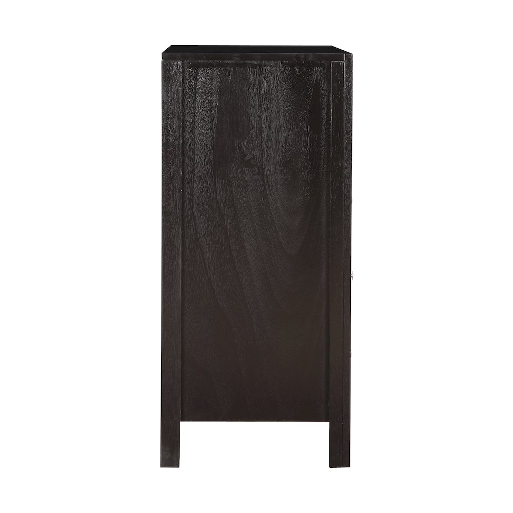 Glory Furniture Burlington Media Chest in Black Color. Picture 5
