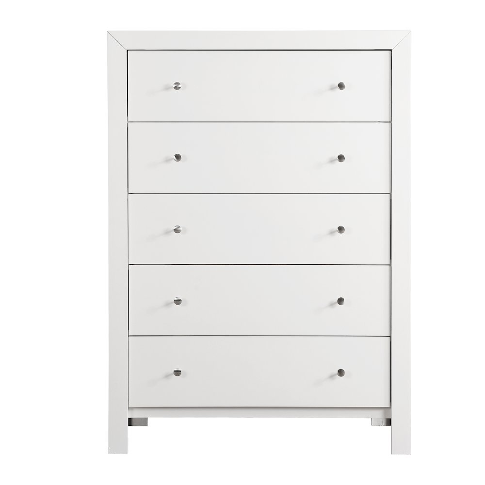 Glory Furniture Burlington Chest in White Color. Picture 3