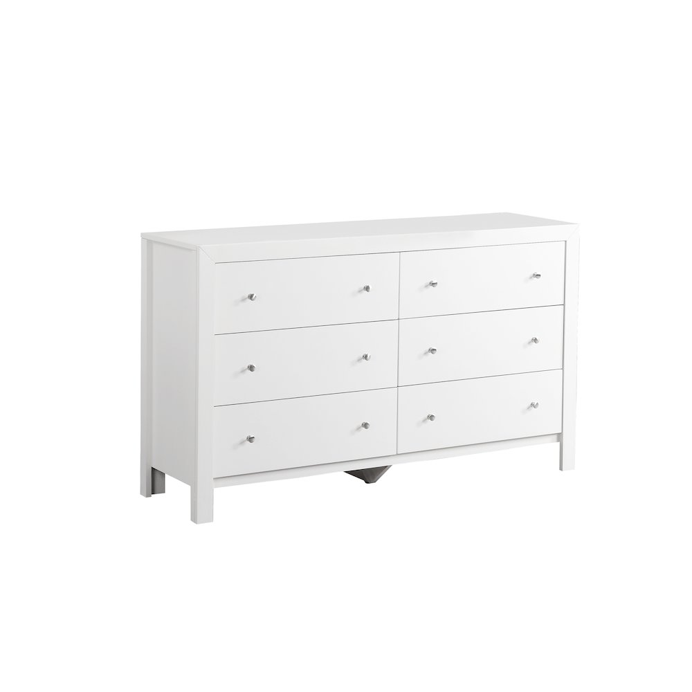 Glory Furniture Burlington Dresser in White Color. Picture 1