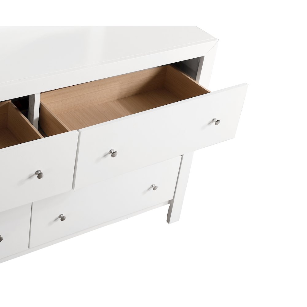 Glory Furniture Burlington Dresser in White Color. Picture 3