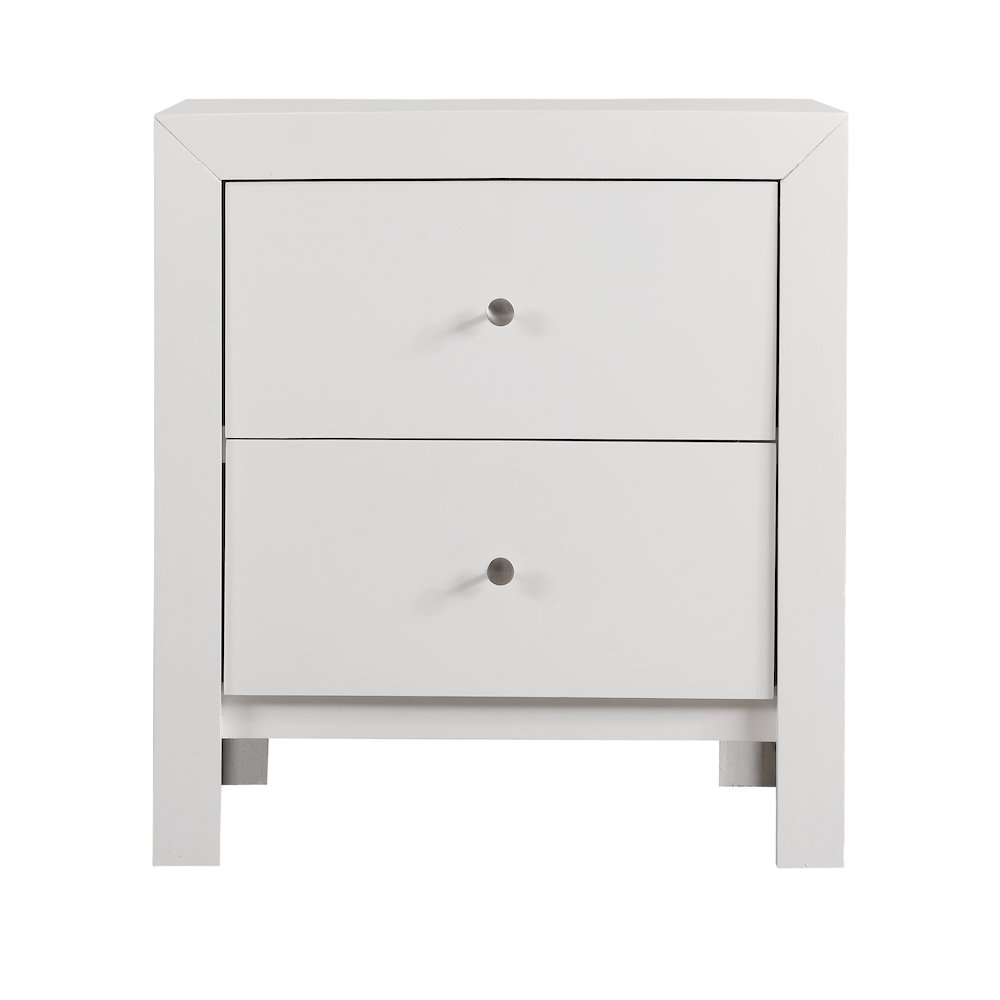 Glory Furniture Burlington Night Stand in White Color. Picture 2