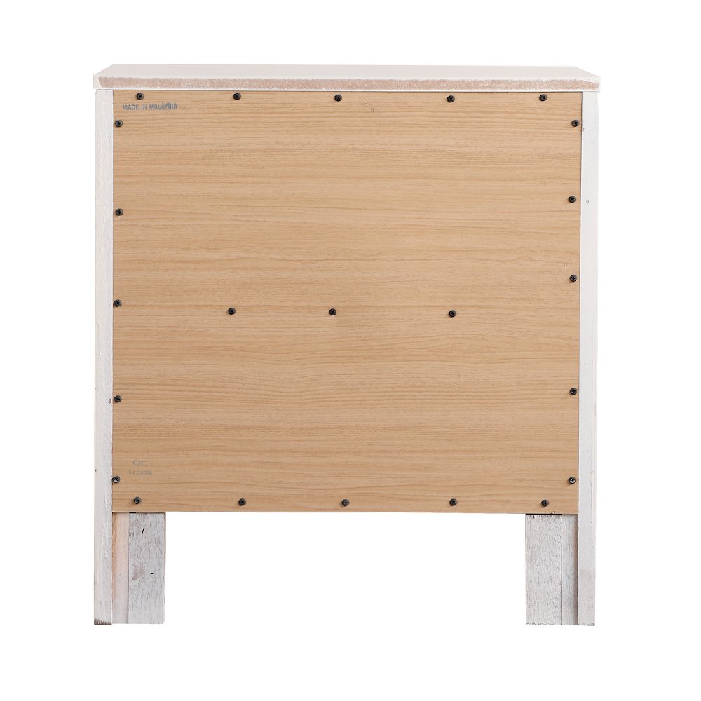 Glory Furniture Burlington Night Stand in White Color. Picture 4