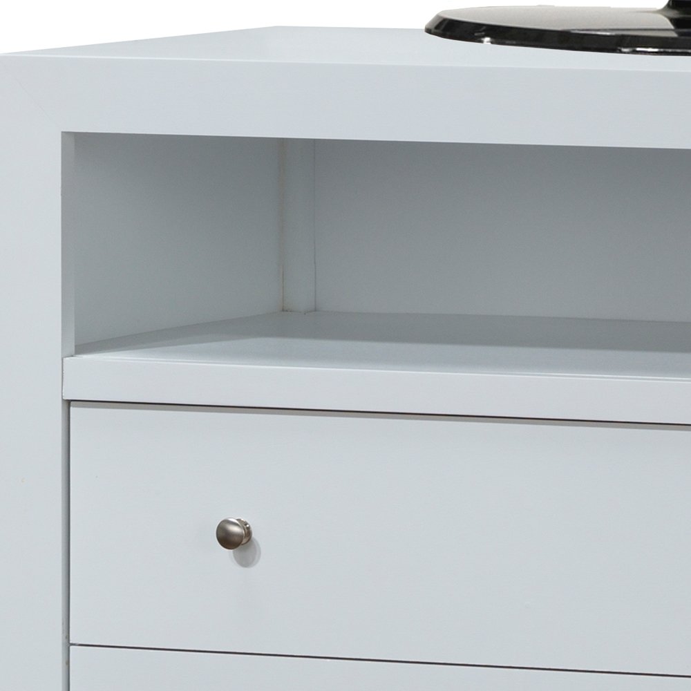 Glory Furniture Burlington Media Chest in White Color. Picture 6