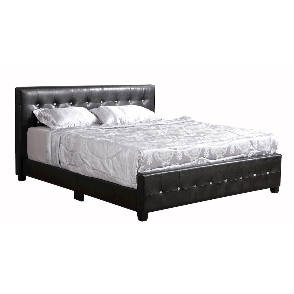 Glory Furniture Diamond King Bed in Black Color. Picture 1