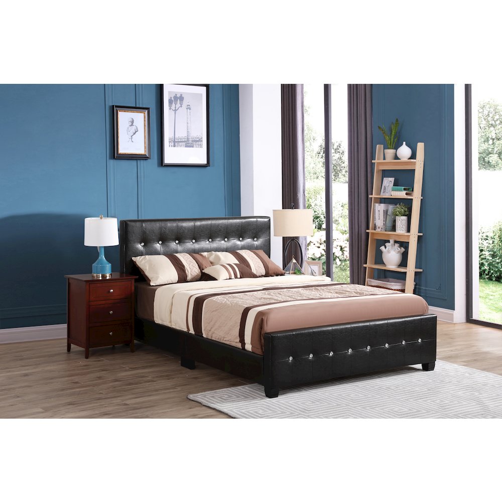 Glory Furniture Diamond Queen Bed in Black Color. Picture 7