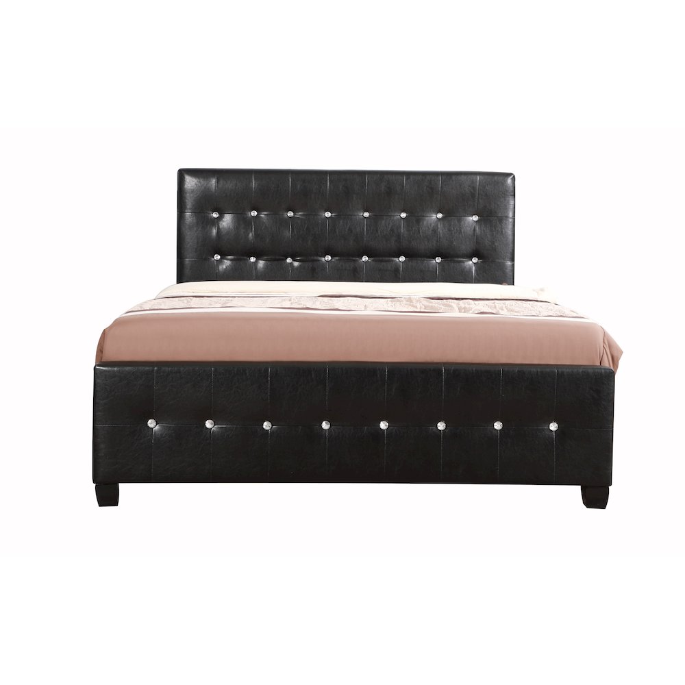 Glory Furniture Diamond Queen Bed in Black Color. Picture 2