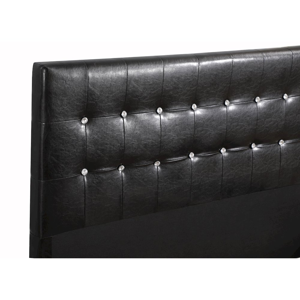 Glory Furniture Diamond Queen Bed in Black Color. Picture 3
