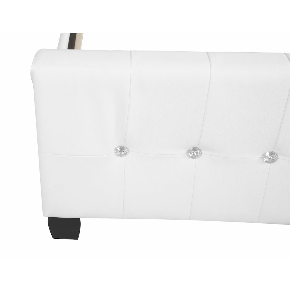 Glory Furniture Diamond Twin Bed in White Color. Picture 5