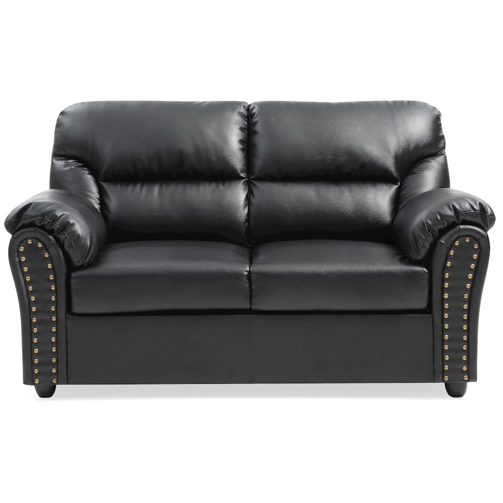 Glory Furniture Olney Loveseat in Black Color. Picture 2